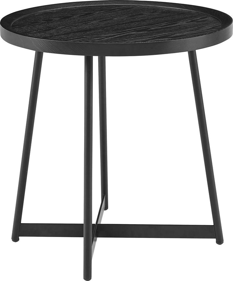 Euro Style Side & End Tables - Niklaus 22" Round Side Table Black