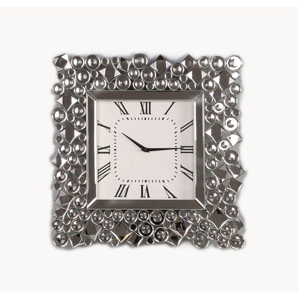 ACME Clocks - ACME Kachina Wall Clock, Mirrored & Faux Gems