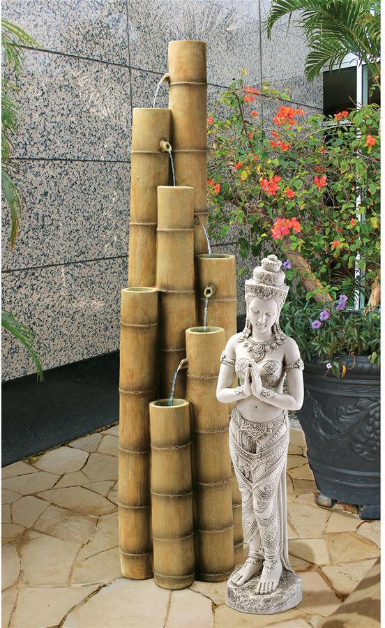 Design Toscano Fountains - Island Oasis Bamboo Cascading Fountain