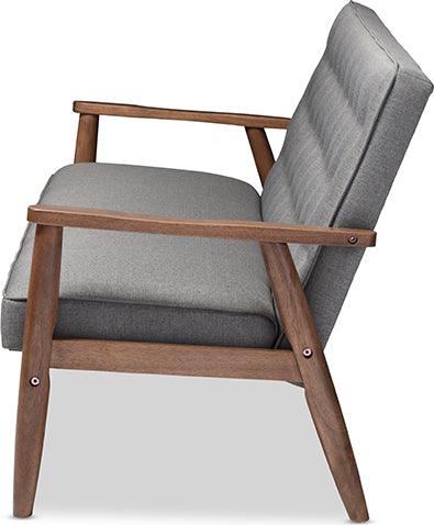 Wholesale Interiors Sofas & Couches - Sorrento Fabric Upholstered Sofa Gray