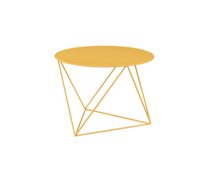 ACME Side & End Tables - ACME Epidia Accent Table, Yellow Finish