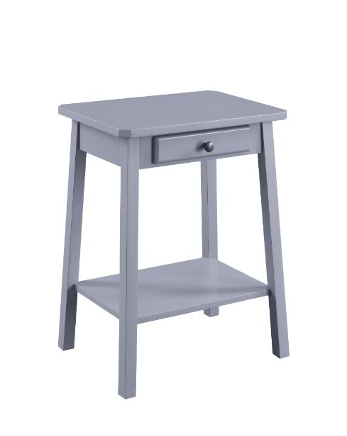 ACME Side & End Tables - ACME Kaife Accent Table, Gray Finish