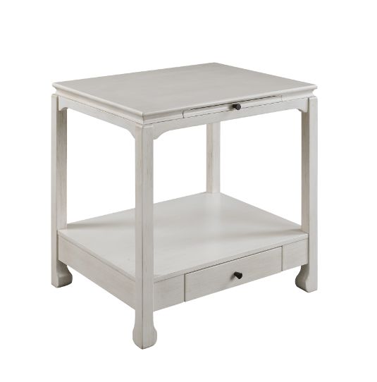 ACME Side & End Tables - ACME Seatlas Accent Table, Antique White Finish