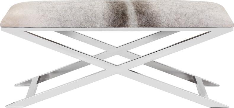 SUNPAN Benches - Sahara Bench Gray Cowhide