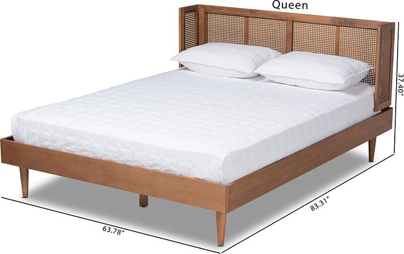 Wholesale Interiors Beds - Rina Full Bed Ash walnut