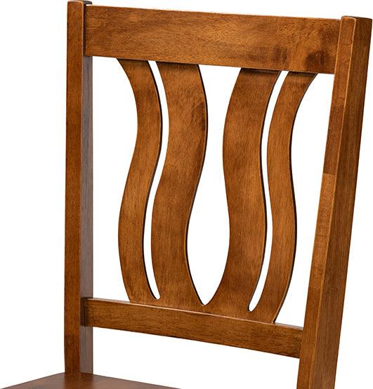 Wholesale Interiors Dining Sets - Karla Walnut Brown Finished Wood 5-Piece Dining Set