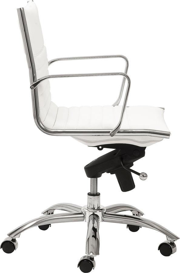 Euro Style Task Chairs - Dirk Low Back Office Chair White
