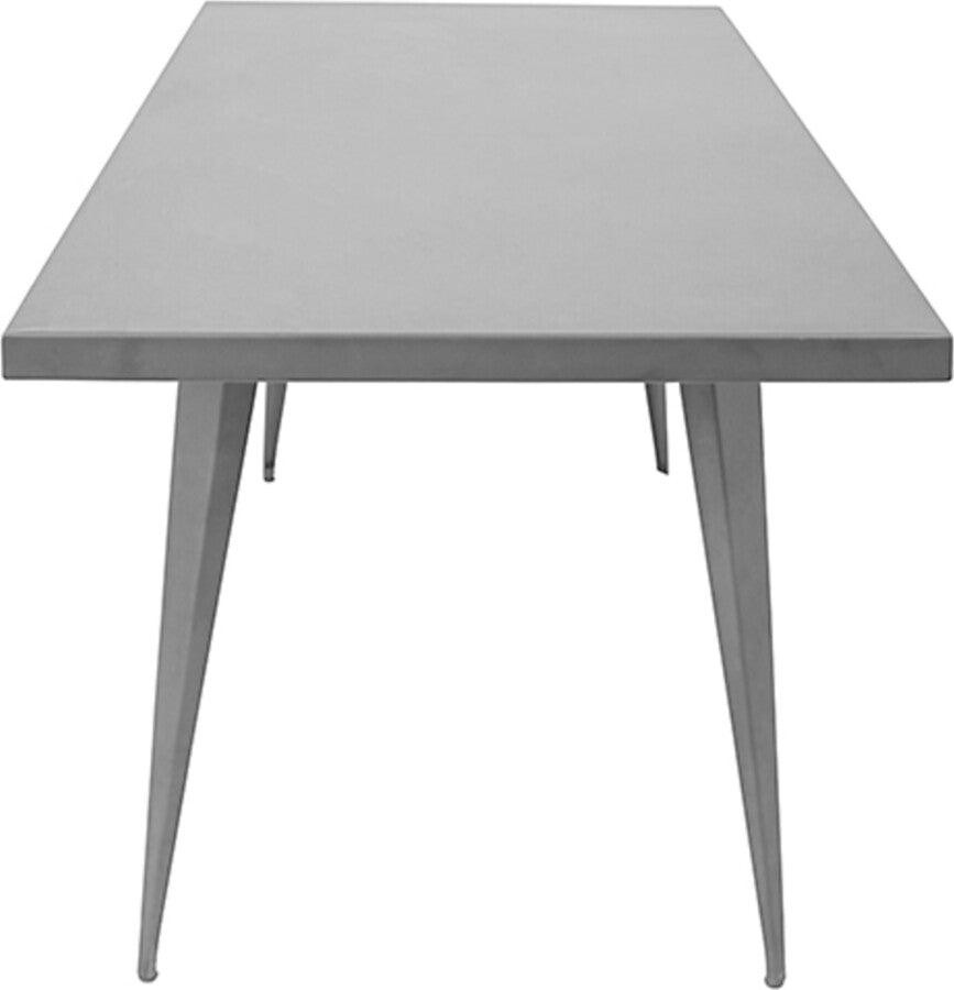 Lumisource Dining Tables - Austin Industrial Dining Table in Matte Grey