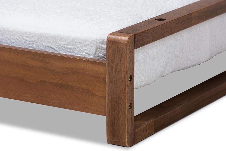 Wholesale Interiors Beds - Klara Twin to King Bed Walnut