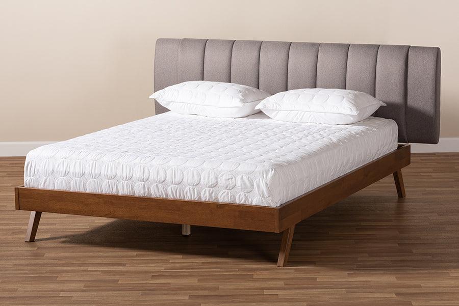 Wholesale Interiors Beds - Brita Queen Bed Gray