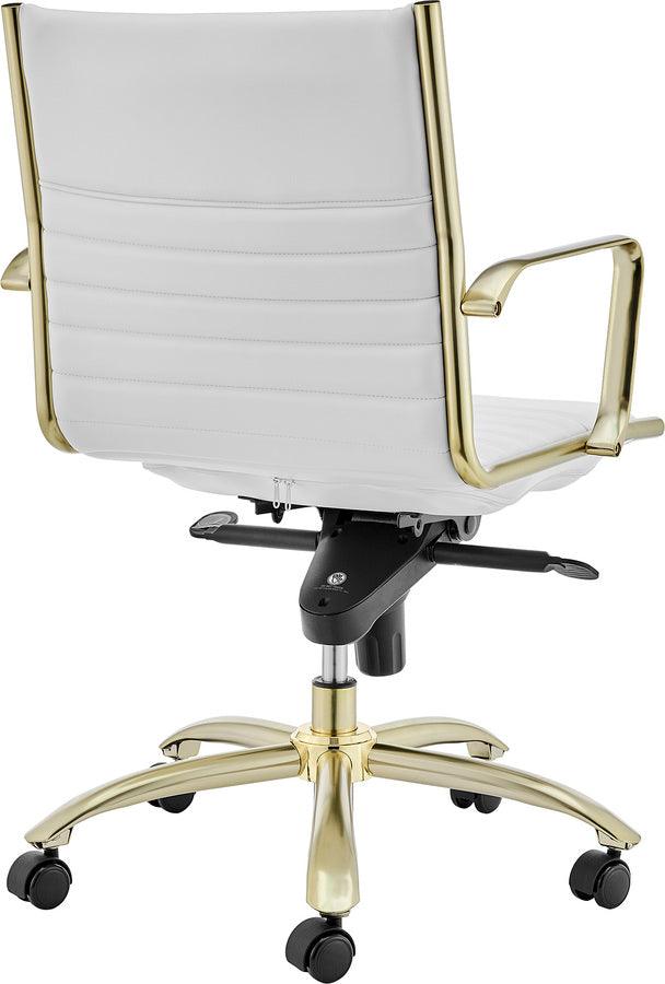 Euro Style Task Chairs - Dirk Low Back Task Chair White