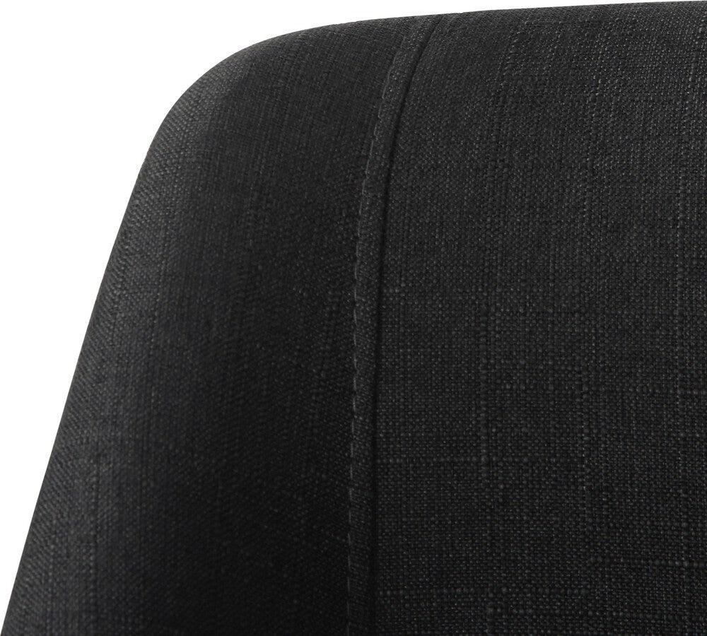 Lumisource Accent Chairs - Valencia Chair In Black Steel & Charcoal Fabric