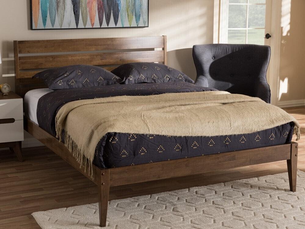 Wholesale Interiors Beds - Elmdon Queen Bed Walnut