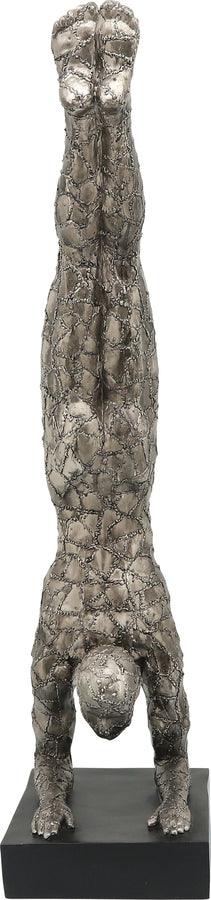 Sagebrook Home Decorative Objects - Resin, 33"H Sirsasana, Gunmetal