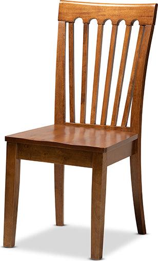 Wholesale Interiors Dining Sets - Erion Walnut Brown Finished Wood 7-Piece Dining Set