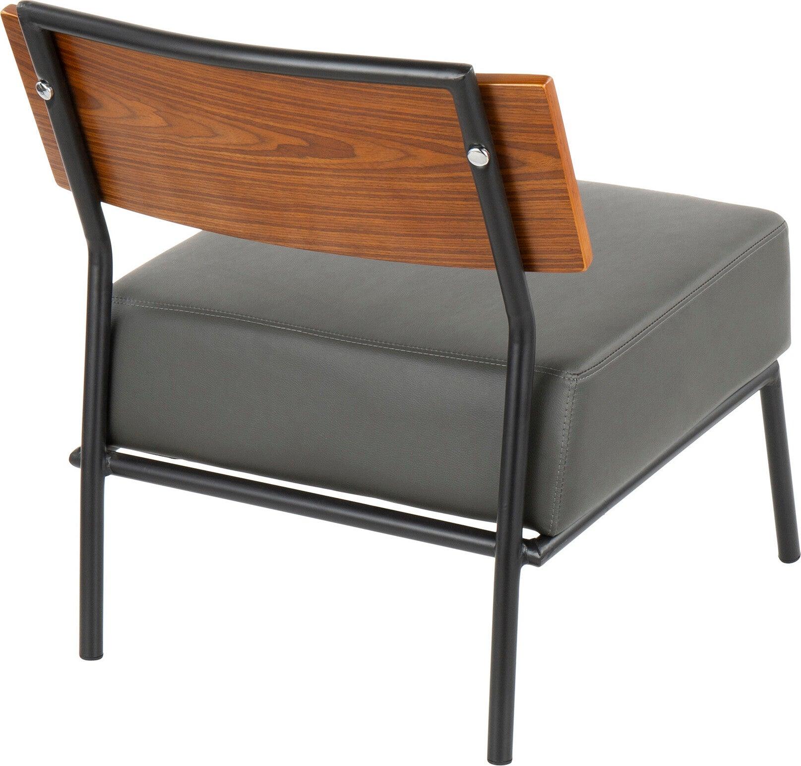 Lumisource Accent Chairs - Fiji Accent Chair Black & Gray