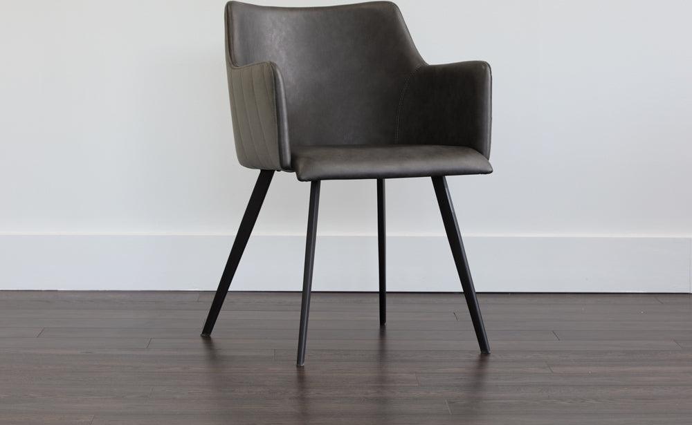 SUNPAN Dining Chairs - Griffin Dining Armchair - Town Grey / Roman Grey