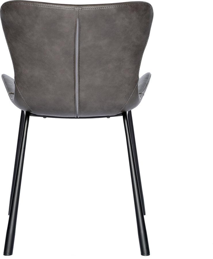 Euro Style Dining Chairs - Melody Side Chair in Dark Gray - Set of 2