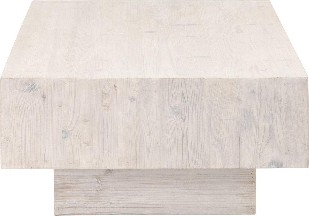 Essentials For Living Coffee Tables - Montauk Coffee Table White Wash Pine