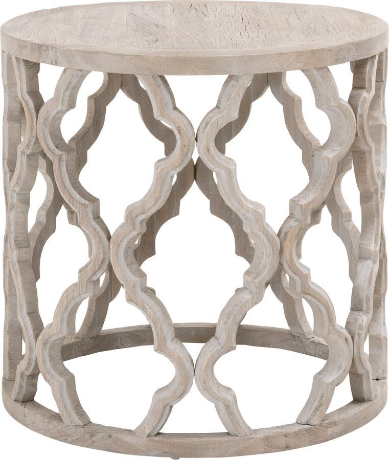 Essentials For Living Side & End Tables - Clover Large End Table Smoke Gray Elm