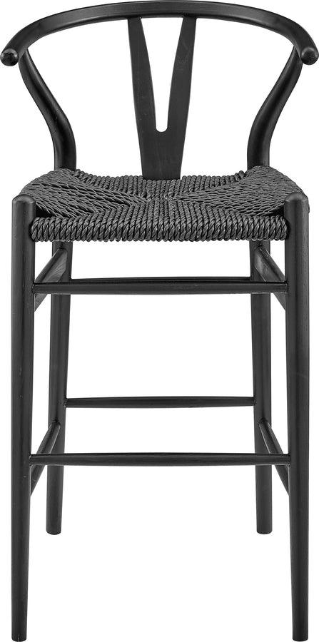 Euro Style Barstools - Evelina Outdoor Bar Stool Black