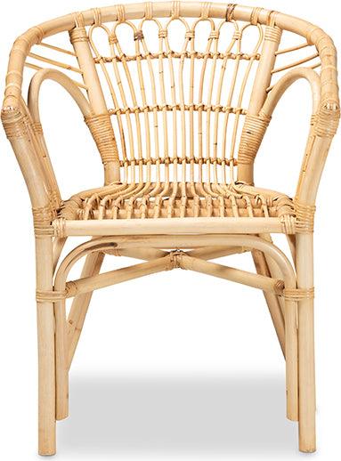 Wholesale Interiors Dining Chairs - Kaka Modern Bohemian Natural Brown Rattan Dining Chair