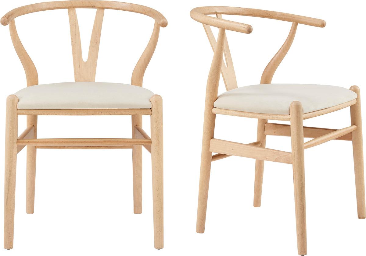 Euro Style Dining Chairs - Evelina Side Chair White