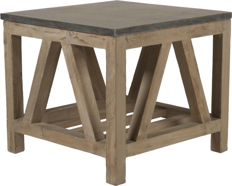 Essentials For Living Side & End Tables - Blue Stone End Table Smoke Gray Pine & Bluestone