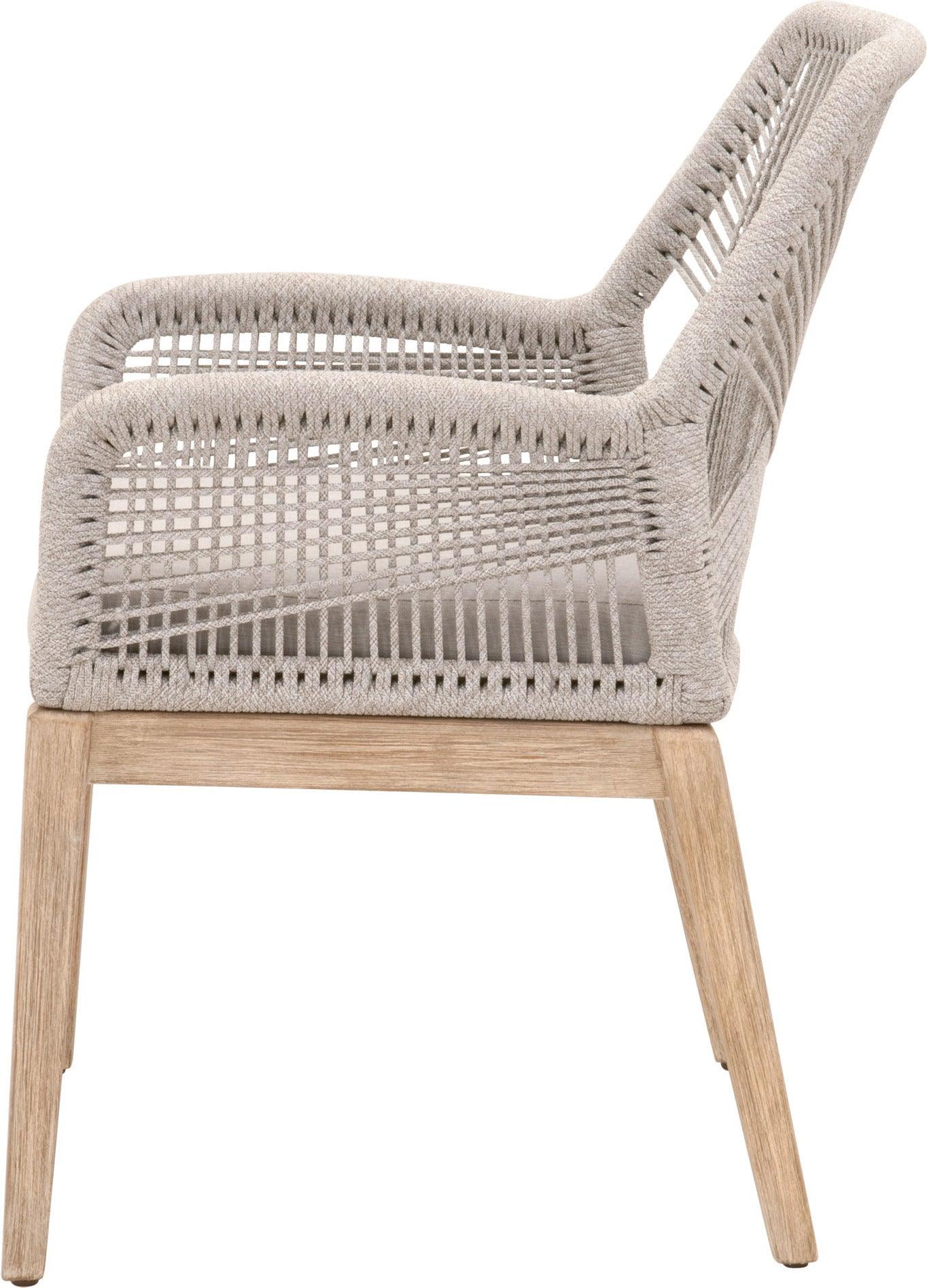 Essentials For Living Dining Chairs - Loom Arm Chair Taupe (Set of 2)