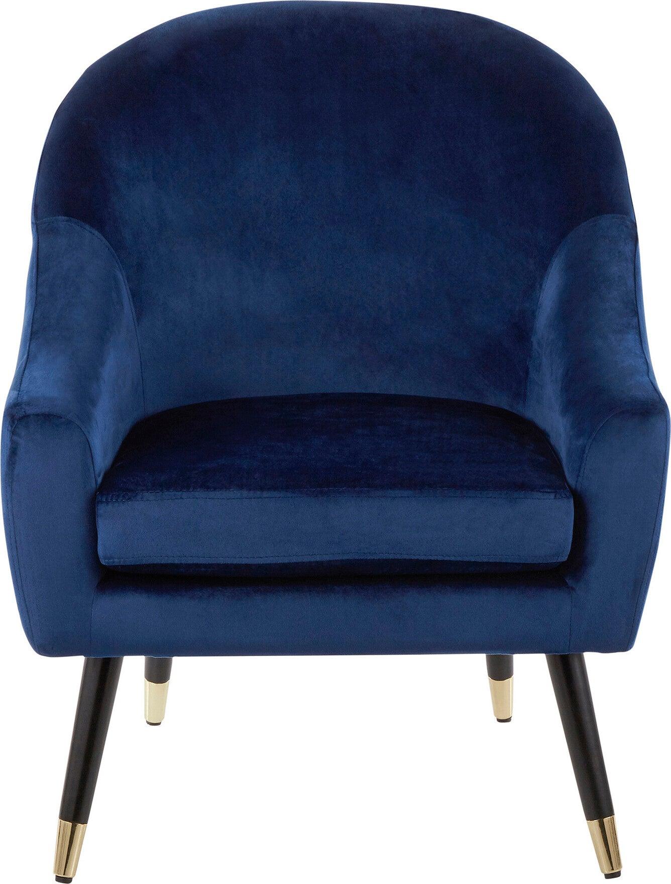 Lumisource Accent Chairs - Matisse Accent Chair Blue & Black
