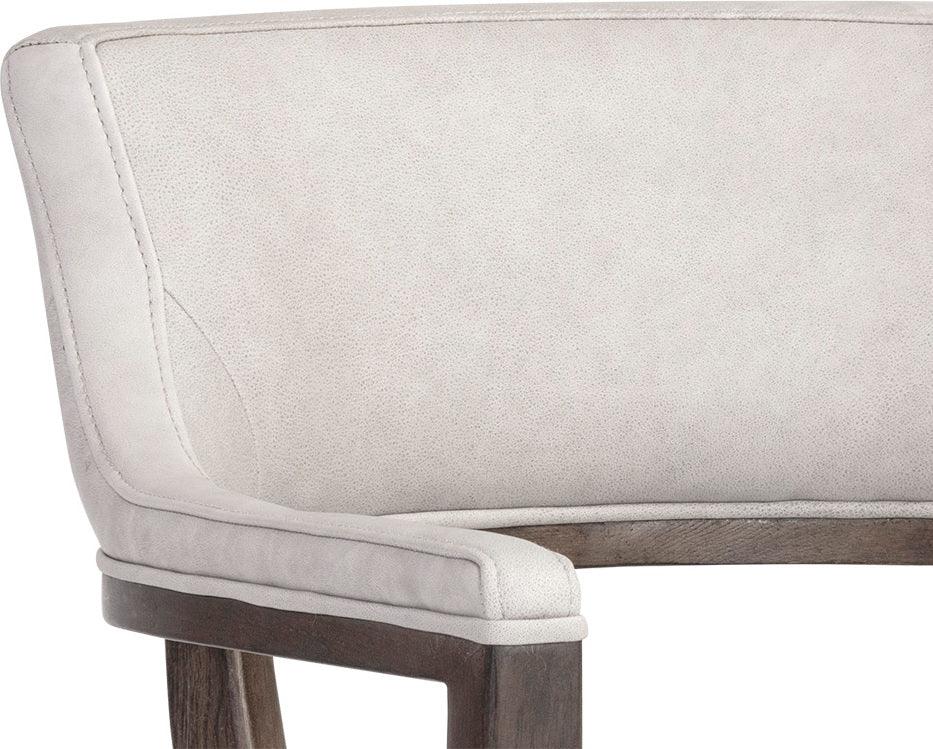 SUNPAN Dining Chairs - Brylea Dining Armchair - Saloon Light Grey Leather