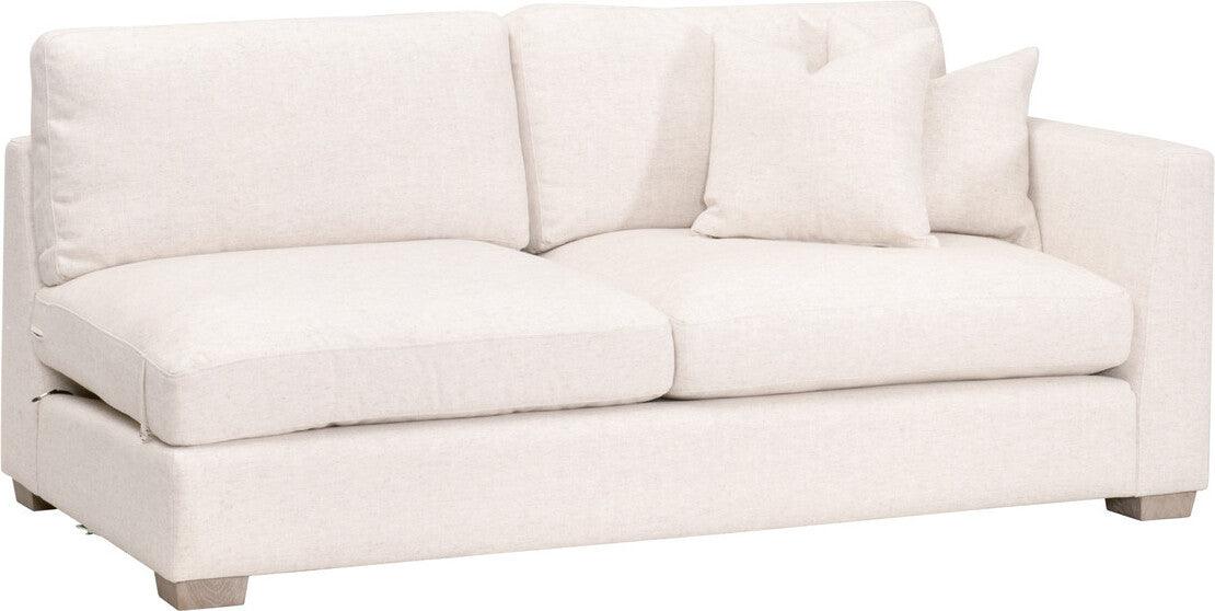 Essentials For Living Sofas & Couches - Hayden Modular 2-Seat Right Taper Arm Sofa Natural Gray Oak 6601-2S1RA.TXCRM/NG