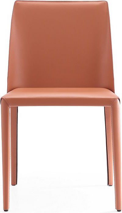 Manhattan Comfort Dining Chairs - Paris Clay Saddle Leather Dining Chair (Set of 2)