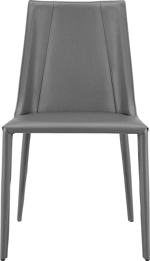 Euro Style Dining Chairs - Kalle Side Chair in Gray