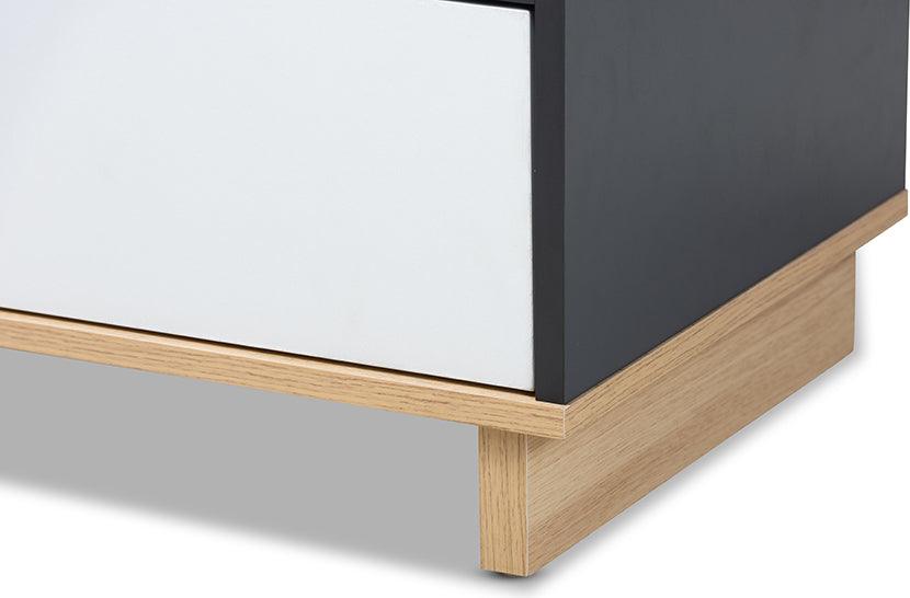 Wholesale Interiors TV & Media Units - Reed Mid-Century Modern Multicolor 2-Drawer Wood TV Stand