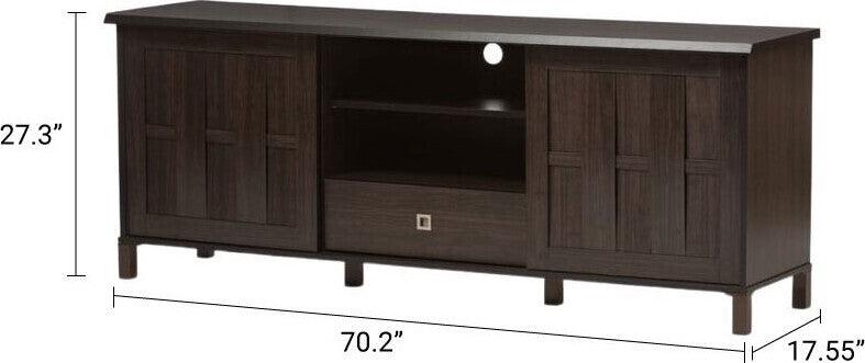 Wholesale Interiors TV & Media Units - Unna TV Cabinet Dark Brown