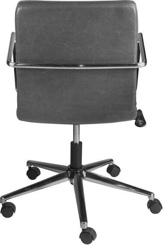 Euro Style Task Chairs - Leander Low Back Office Chair Gray