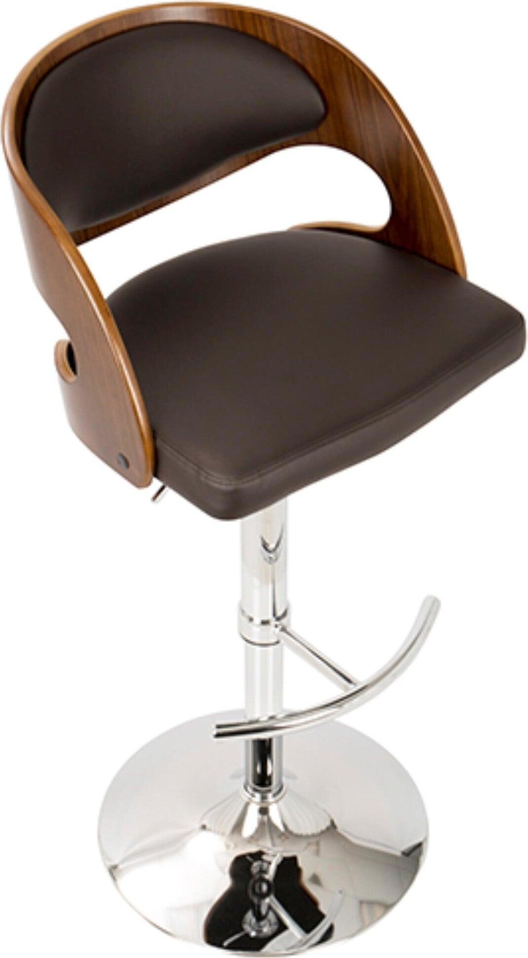 Lumisource Barstools - Pino Barstool Walnut & Brown