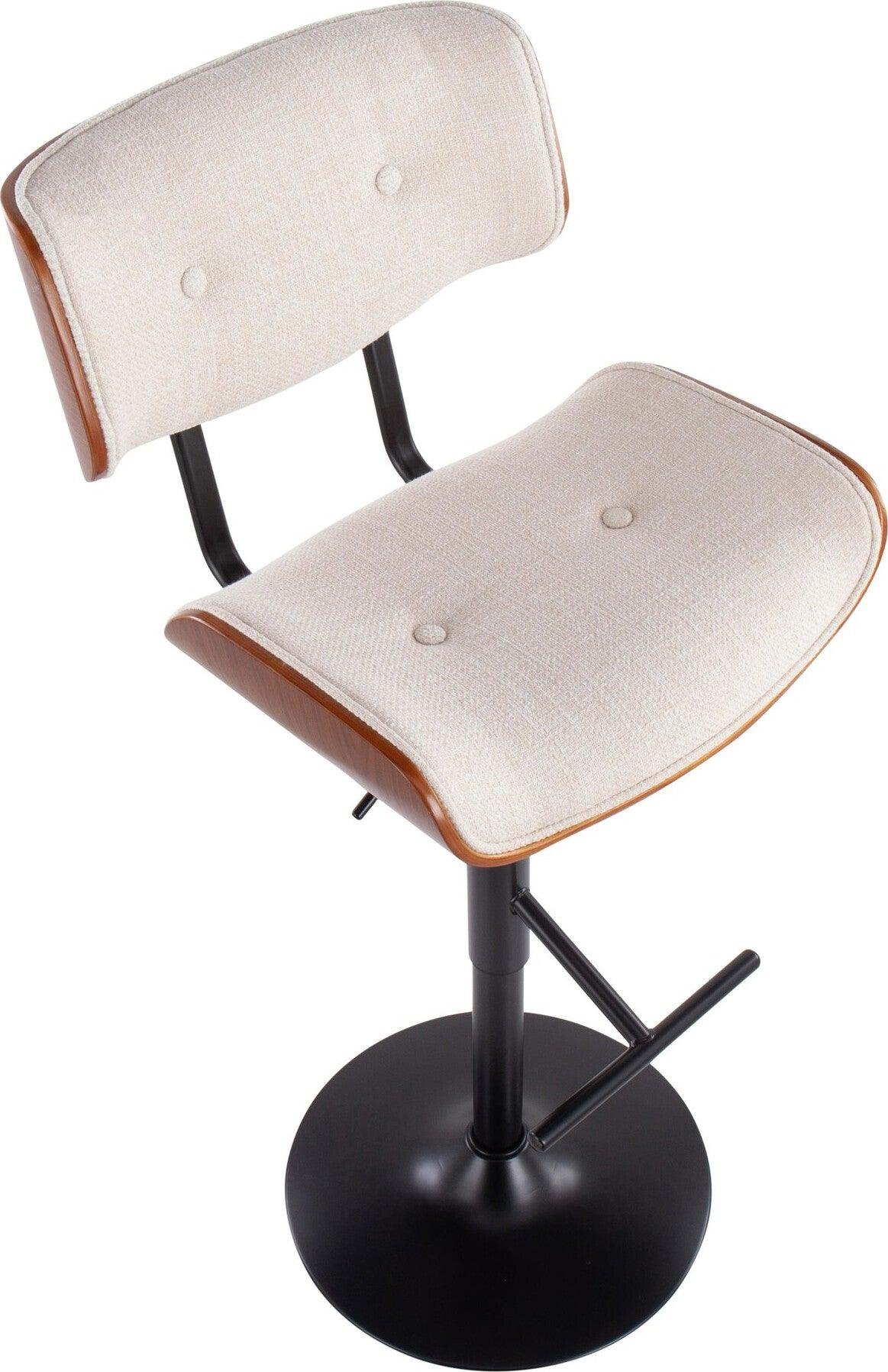 Lumisource Barstools - Lombardi Barstool Black & Cream