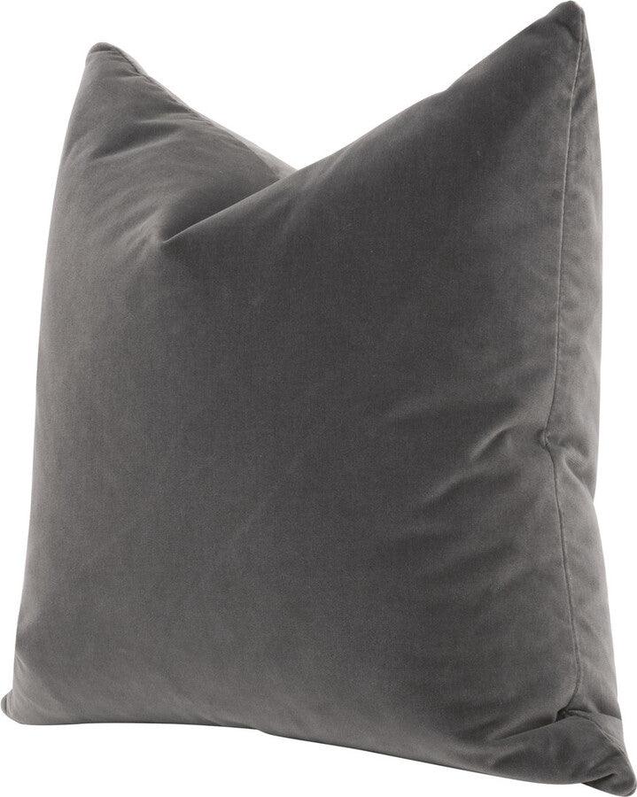 Essentials For Living Pillows & Throws - The Basic 22in Essential Pillow - Dark Dove Velvet