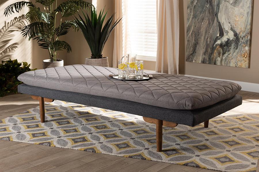 Wholesale Interiors Daybeds - Marit 71.9" Daybed Gray & Walnut