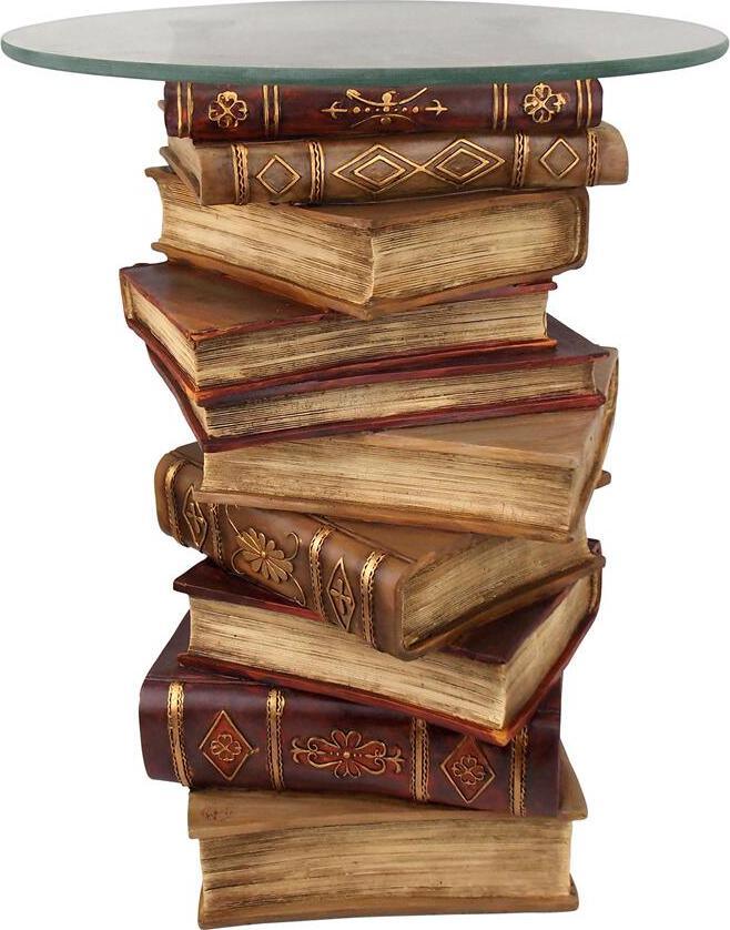 Design Toscano Side & End Tables - Power Of Books Side Table