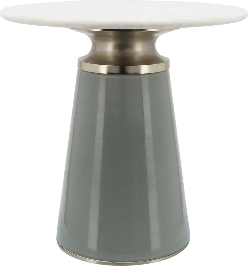Sagebrook Home Side & End Tables - Marble Top 18"H Nebular Side Table Gray