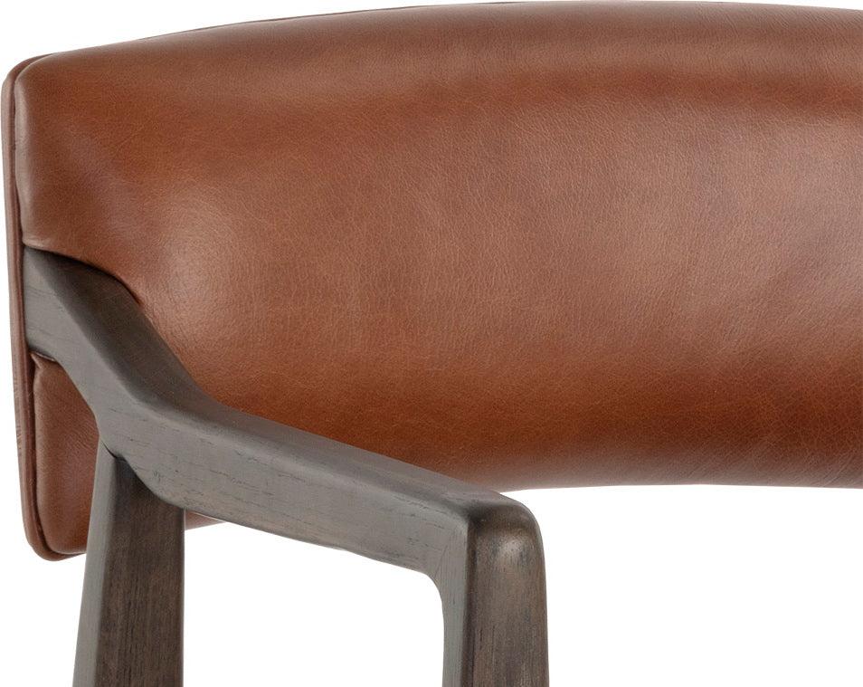 SUNPAN Task Chairs - Keagan Office Chair Shalimar Tobacco Leather