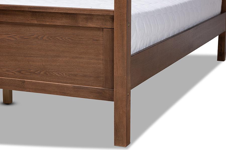 Wholesale Interiors Beds - Natasha King Bed Gray & Walnut Brown