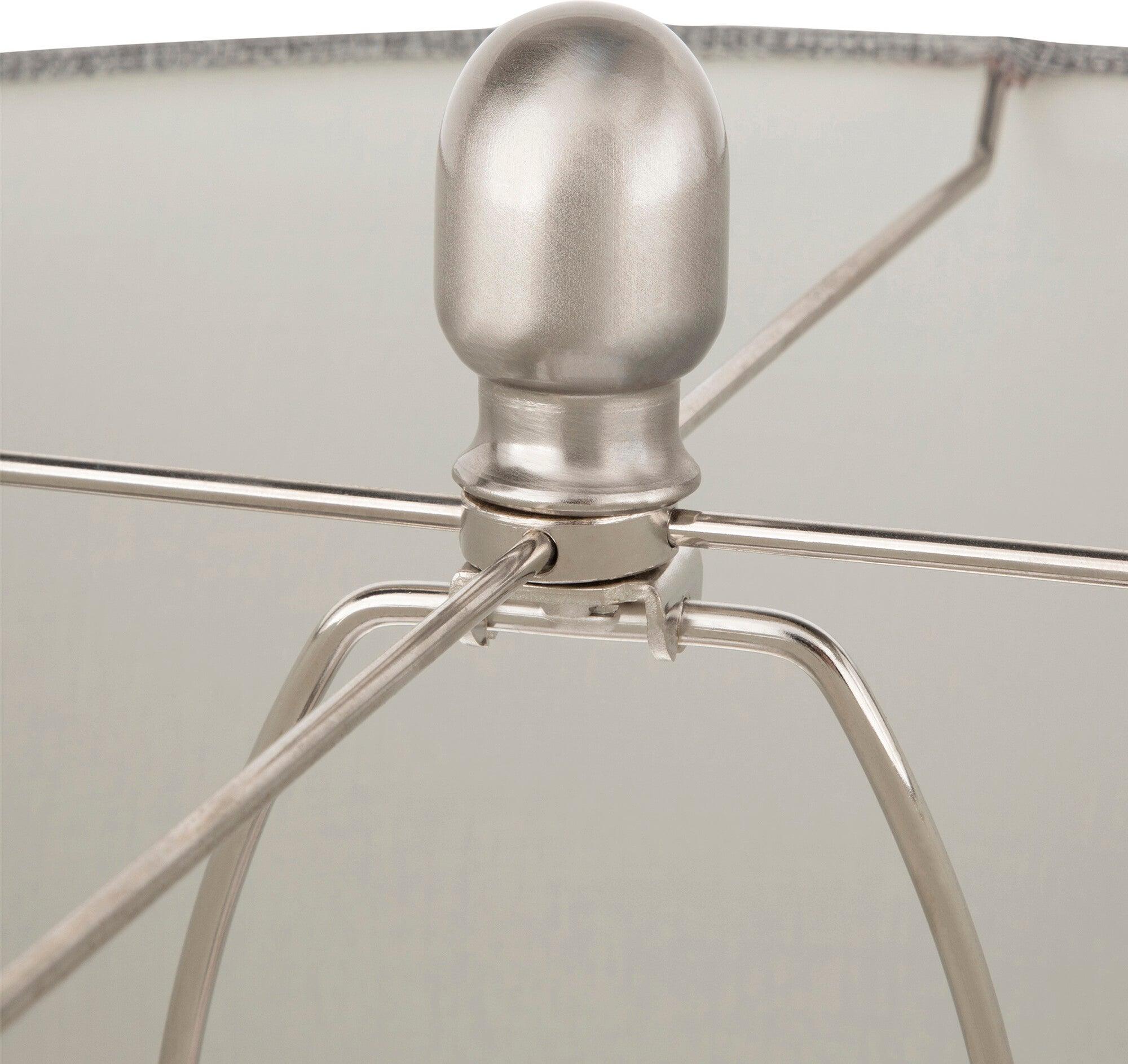 Lumisource Table Lamps - Glacier Table Lamp Brushed Nickel & Gray