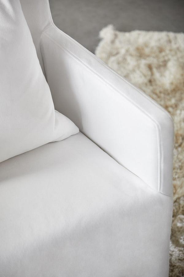 Essentials For Living Dining Chairs - Shelter Slipcover Arm Chair Natural Gray Birch