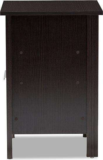 Wholesale Interiors Nightstands & Side Tables - Hamish Nightstand Wenge Dark Brown