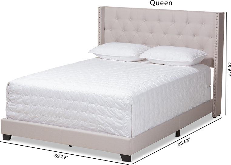 Wholesale Interiors Beds - Brady King Bed Beige