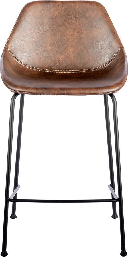 Euro Style Barstools - Corinna Counter Stool in Vintage Brown - Set of 2